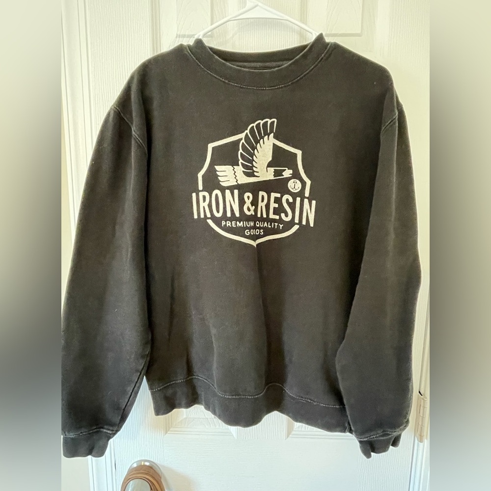 Iron & Resin Crew Neck Sweatshirt - Size M